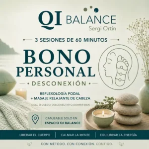 Reflexología y masaje relajante de cabeza - 3 sesiones 🎟️