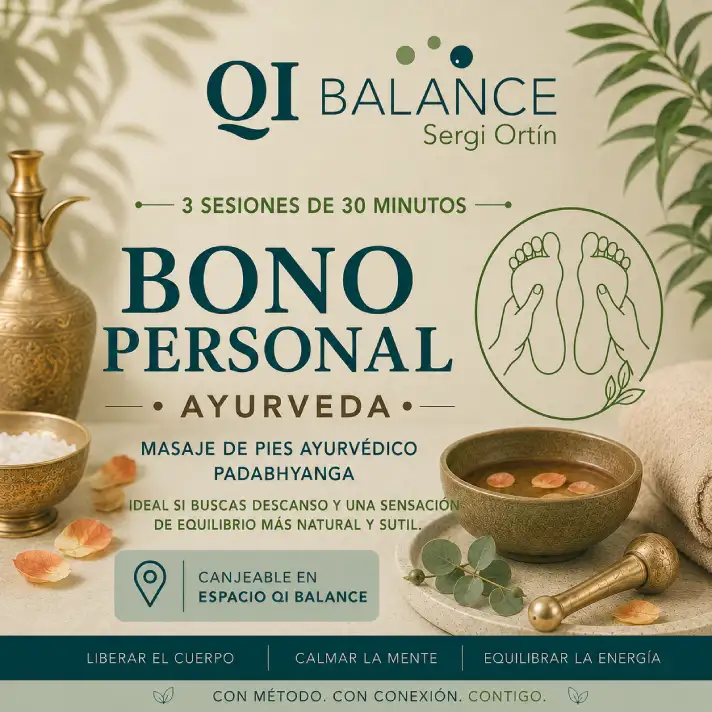 Este bono personal de 3 sesiones de Masaje de pies Ayurvédico Padabhyanga está pensado para quienes buscan una experiencia breve pero muy reparadora.