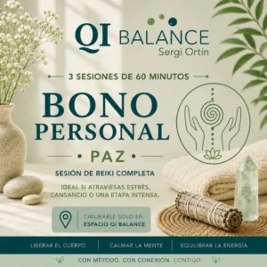 Sesión de Reiki completa – 3 sesiones 🎟️